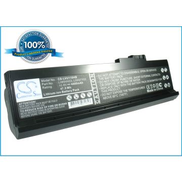 Lenovo ideapad U110 akku 4400 mAh - Musta