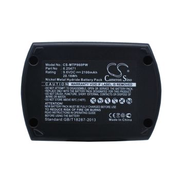 Metabo BS 9.6, BS9.6, BSP9.6 Työkalun Akku