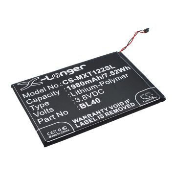 Cameron Sino tarvikeakku Motorola Moto E, Moto E Dual TV, Moto E Global akku 1980 mAh