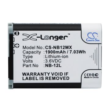 Canon NB-12L akku 1900 mAh