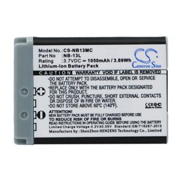 Canon NB-13L akku 1050 mAh
