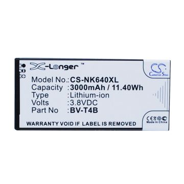 Nokia Lumia 640 XL, RM-1062 akku 3000 mAh