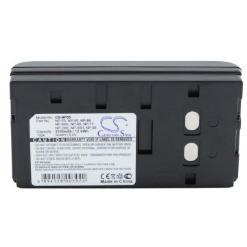 Sony NP-33, NP-55, NP-66, NP-66H, NP-68, NP-77, NP-98 yhteensopiva akku 2100 mAh