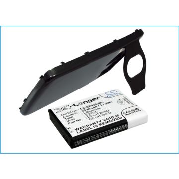 Samsung GT-i9250, Nexus Prime, Galaxy Nexus tehoakku erillisellä laajennetulla mustalla takakannella 3500 mAh