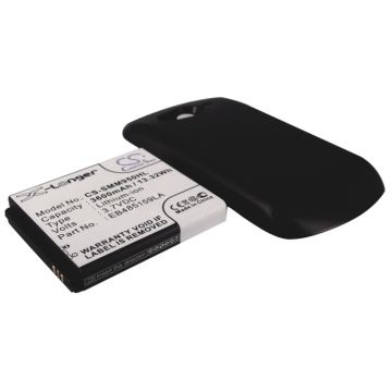 Samsung Galaxy Reverb SPH-M950, tehoakku erillisellä laajennetulla mustalla takakannella 3600 mAh