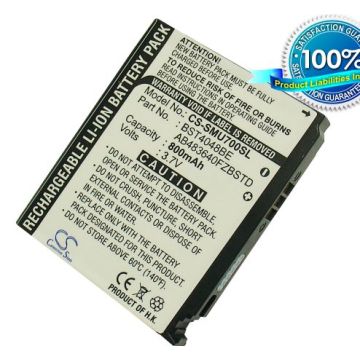 Samsung SGH-U700, SGH-U700v, SGH-U708, SGH-Z720, SGH-Z720v, SGH-Z728, SGH-A501, SGH-G800, SGH-G808, SGH-C178, SGH-C180, SGH-Z370, SGH-A801, SGH-A811 akku 800 mAh