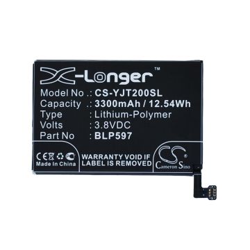 Oneplus 2, Two akku 3300 mAh