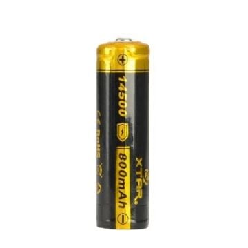 XTAR 14500 3.7 V Akku 800 mAh suojapiirillä  