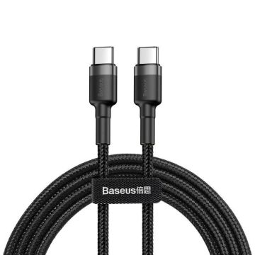 Baseus Cafule USB-C - USB-C kaapeli 1 m 60W PD 3A - Musta