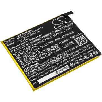Amazon tablettien B01GEW27DA / Kindle Fire 7" yhteensopiva akku 2950mAh