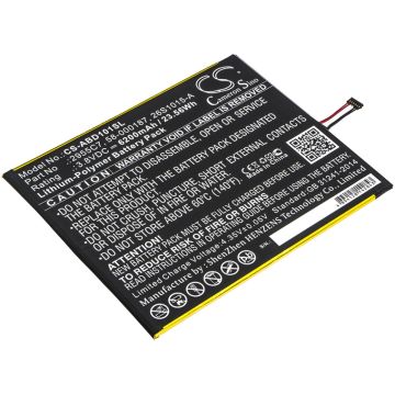 Amazon tablettien Kindle Fire HD 10.1 / Kindle Fire HD 10.1 7th yhteensopiva akku 6200mAh