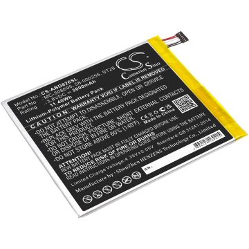 Amazon tablettien Kindle Fire 2019 9th Generatio / Kindle Fire M8S26G yhteensopiva akku 3000mAh