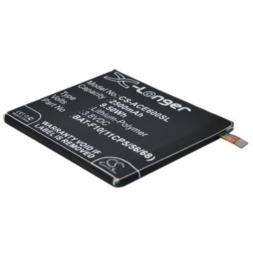 Acer puhelimen Liquid E600 yhteensopiva akku 2500mAh