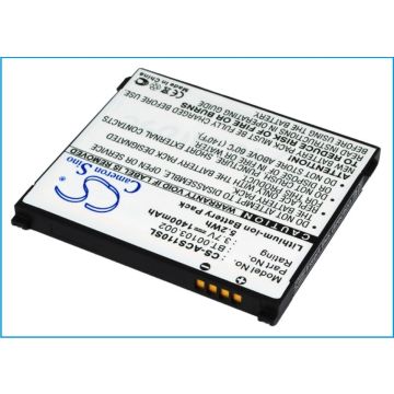 Acer puhelimen Liquid S110 / Stream yhteensopiva akku 1400mAh