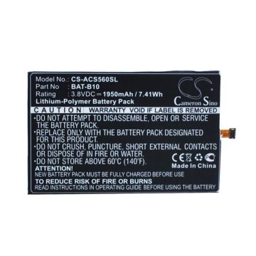 Acer puhelimen Liquid Jade / Liquid Jadeplus yhteensopiva akku 1950mAh