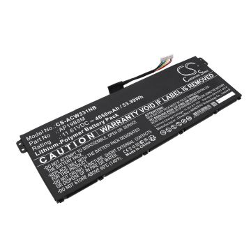 Acer kannettavan tietokoneen Chromebook Spin 713 CP713-3W-57JX / Chromebook 515 CB515-1WT-55A8 yhteensopiva akku 4650mAh