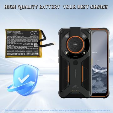 AGM matkapuhelimen Glory G1 SE, Glory Pro yhteensopiva akku 6200mAh