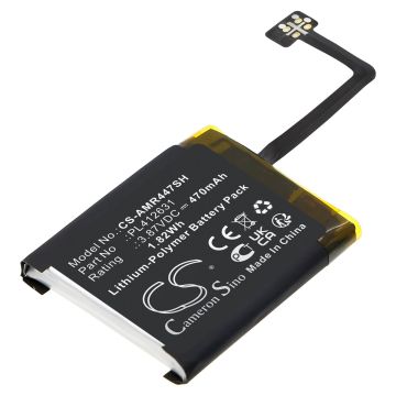 Amazfit älykellon GTR 4 47mm yhteensopiva akku 470mAh