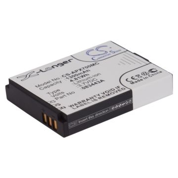 Actionpro kameroiden X7 / ISAW A1 yhteensopiva akku 1300mAh