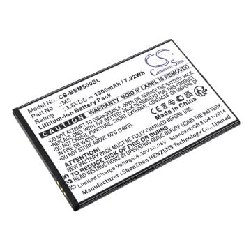 Bea-fon puhelimen M5 / M5_EU001B yhteensopiva akku 1900mAh