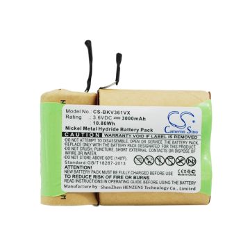 Black+Decker V3600, V3603, V3610 akku 3000mAh / 10.80Wh