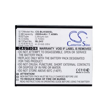 Lenovo K3 Note, K50-T3s, K50-T5 akku 2000 mAh