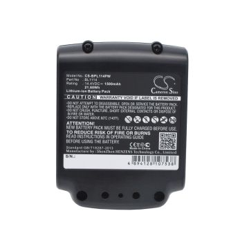 Black & Decker ASL146BT12A, ASL146K, ASL146KB Työkalun Akku 1500 mAh