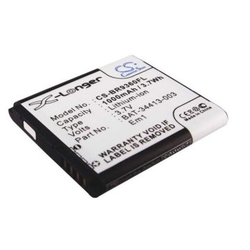Blackberry Apollo, Curve 9350, Curve 9360 akku 1000 mAh