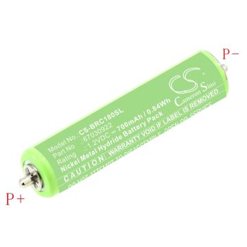 Braun leikkuukoneen 10B / 20B yhteensopiva akku 700mAh