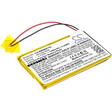 BW tutkimuslaitteen GasAlert Micro Clip XL / Gasalert Microclip Gas Detecto yhteensopiva akku 1200mAh