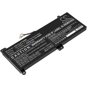 Clevo kannettavan tietokoneen PA70HP6-G / PA70HS-G yhteensopiva akku 4200mAh