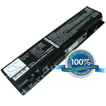 Dell Studio 1535, Studio 1536, Studio 1537, Studio 1555, Studio 1557 akku, 4400 mAh Musta