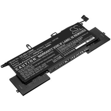 DELL kannettavan tietokoneen Latitude 7400 2-in-1 / Latitude 7400 2-in-1 (N020L740 yhteensopiva akku 6400mAh