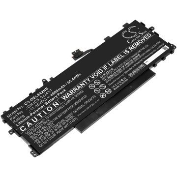DELL kannettavan tietokoneen Latitude 9420 2-in-1 yhteensopiva akku 4800mAh