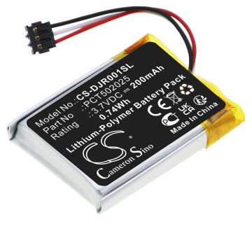 DJI langattomien kuulokkeiden MIC Receiver / MIC RX yhteensopiva akku 200mAh