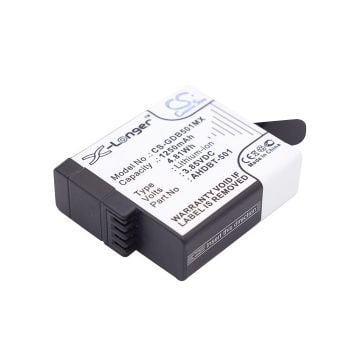 GoPro Hero AHDBT-501 / Hero 5 / Hero 6 / Hero 7 akku 1250 mAh