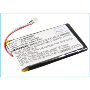 Harmon Kardon navigaattorin GPS-500 yhteensopiva akku 1500mAh