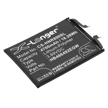 Honor puhelimen 80 SE yhteensopiva akku 4700mAh