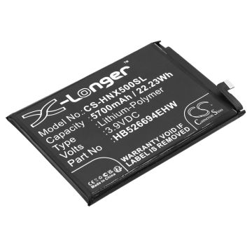 Honor puhelimen X50 / X50i yhteensopiva akku 5700mAh