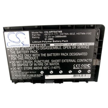 HP BT04XL, EliteBook Folio 9470m, EliteBook Folio 9480m akku 3500 mAh
