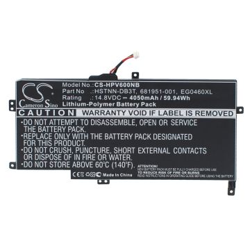 HP Envy Sleekbook 6, ENVY Sleekbook 6-1000, Envy Sleekbook 6z-1000 akku 4050 mAh