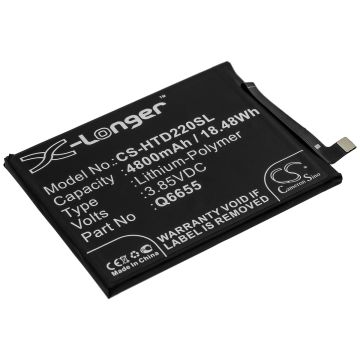 HTC älypuhelinten Desire 20 Pro yhteensopiva akku 4800mAh