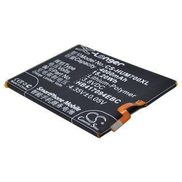 Huawei Ascend Mate 7, Ascend Mate 7 Dual SIM, MT7-CL00 akku 4000 mAh