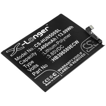 Huawei älypuhelinten Nova 5 / Nova 5 Pro yhteensopiva akku 3400mAh