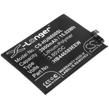 Huawei älypuhelinten Nova 6 / WLZ-AL10 yhteensopiva akku 3900mAh