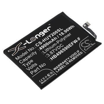 Honor älypuhelinten KOZ-AL00 / Play 20 yhteensopiva akku 4900mAh