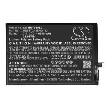 Huawei puhelimen STG-LX1 / STG-LX2 yhteensopiva akku 6900mAh