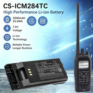 Icom radiopuhelimen IC-F3400, IC-F3400D yhteensopiva akku 3300mAh