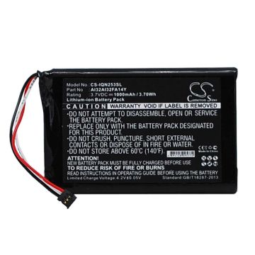 Garmin 010-01187-01, Nuvi 2539LM, Nuvi 2539LMT Navigaattorin Akku