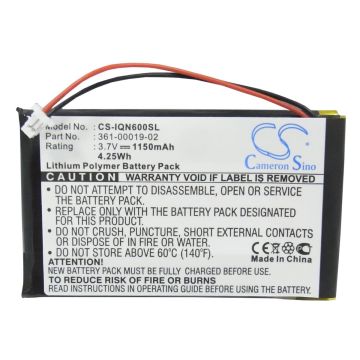Garmin Nuvi 600, Nuvi 610, Nuvi 610T, Nuvi 650, Nuvi 660, Nuvi 660 FM, Nuvi 670, Nuvi 680 akku 1150 mAh